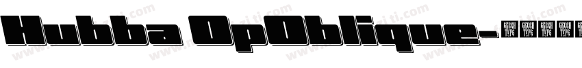 Hubba OpOblique字体转换